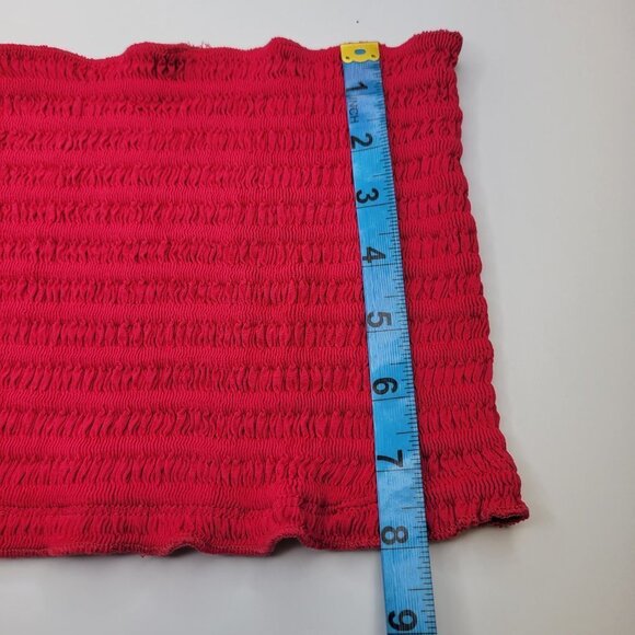 Fuchsia Sexy Crop Top Strapless Tube Top Smocked Stretchy Summer Ba… - Picture 9 of 12